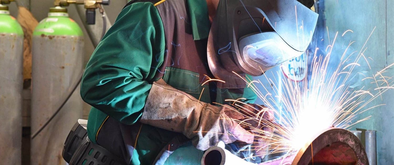 Schweißarbeiten in der Werkstatt